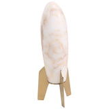 Keiichi Rocket Sculpture – White Marble – Small