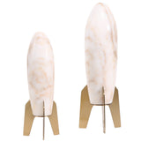 Keiichi Rocket Sculpture – White Marble – Small