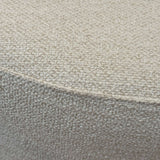 Keiichi Round Ottoman - Off White