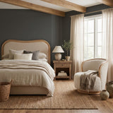 Keiichi Sandford Curved Upholstered Bed – Super King