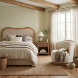 Keiichi Sandford Curved Upholstered Bed – Super King