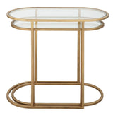 Keiichi Slide Nesting Tables – Antique Brushed Gold