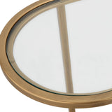 Keiichi Slide Nesting Tables – Antique Brushed Gold
