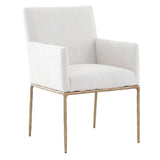 Keiichi Sloane Dining Armchair – Aged Brass