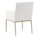 Keiichi Sloane Dining Armchair – Aged Brass