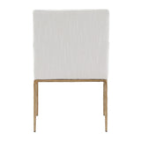 Keiichi Sloane Dining Armchair – Aged Brass