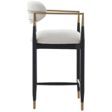 Keiichi Soho Counter Stool – Ebony and Brass