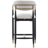 Keiichi Soho Counter Stool – Ebony and Brass