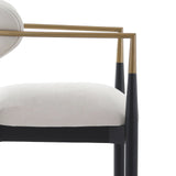Keiichi Soho Counter Stool – Ebony and Brass