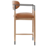 Keiichi Soho Counter Stool – Natural and Bronze