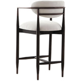 Keiichi Soho Counter Stool – Walnut and Bronze