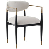 Keiichi Soho Dining Chair – Ebony and Brass