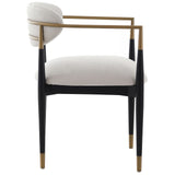 Keiichi Soho Dining Chair – Ebony and Brass