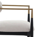 Keiichi Soho Dining Chair – Ebony and Brass