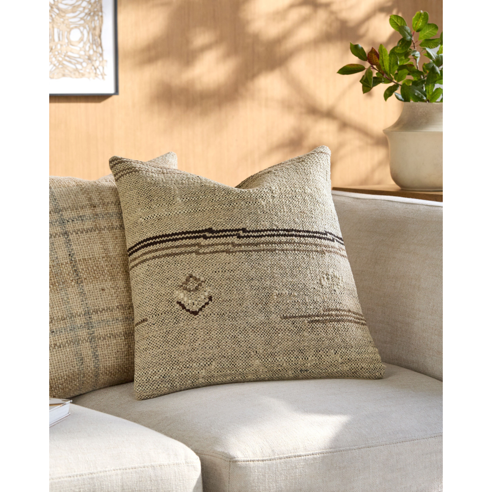 Keiichi Solea Hand Woven Cushion – Light