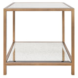Keiichi Square Upton Side Table in Antique Brass – Square