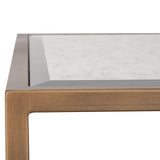Keiichi Square Upton Side Table in Antique Brass – Square