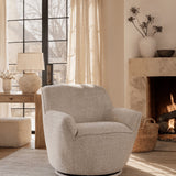 Keiichi Teddington Swivel Accent Chair