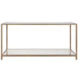 Keiichi Upton Console Table – Antique Brass