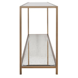 Keiichi Upton Console Table – Antique Brass