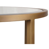 Keiichi Upton Side Table in Antique Brass – Round
