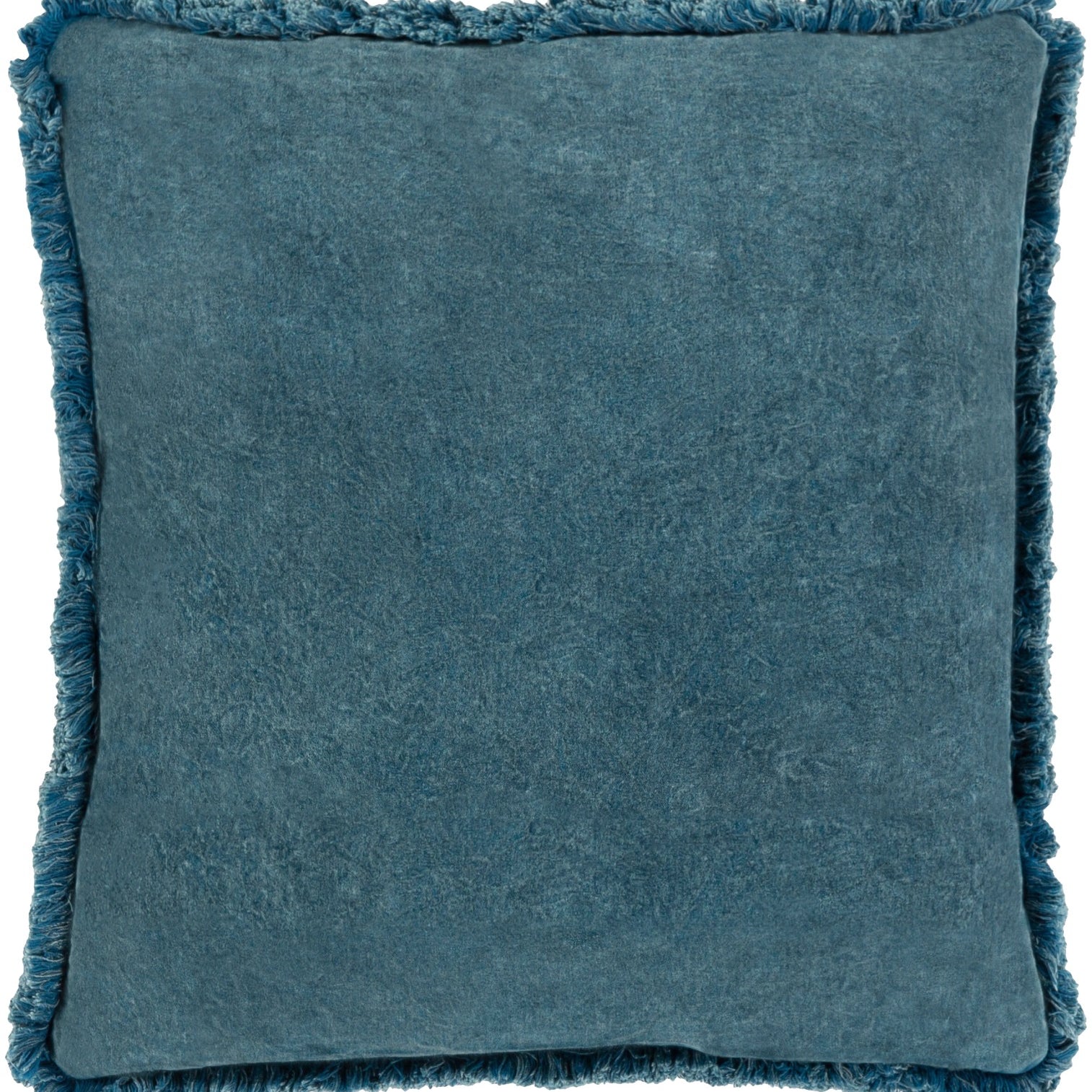 Keiichi Washed Cotton Velvet Woven Cushion – Ocean