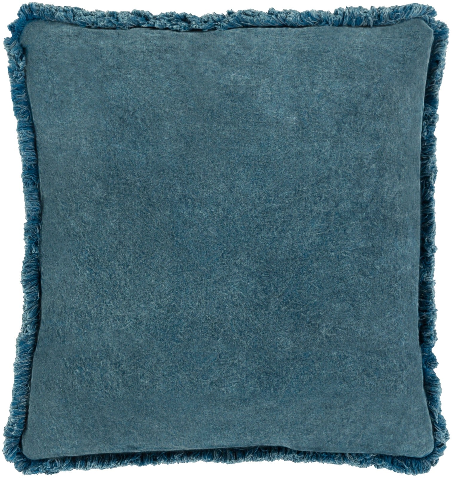 Keiichi Washed Cotton Velvet Woven Cushion – Ocean