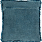 Keiichi Washed Cotton Velvet Woven Cushion – Ocean