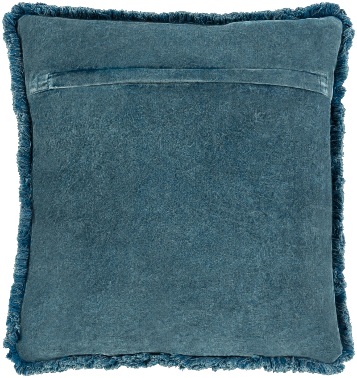 Keiichi Washed Cotton Velvet Woven Cushion – Ocean