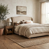 Keiichi Wilmcote Winged Upholstered Bed - King