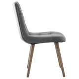 Keiichi Winchcombe Dining Chair – Grey Leather