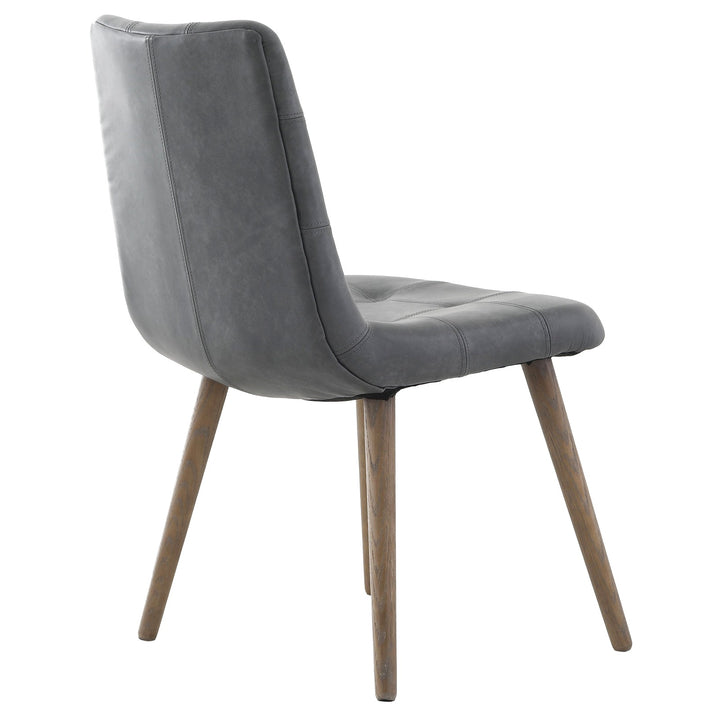 Keiichi Winchcombe Dining Chair – Grey Leather