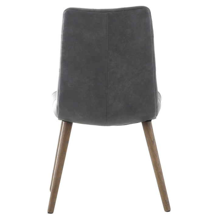 Keiichi Winchcombe Dining Chair – Grey Leather