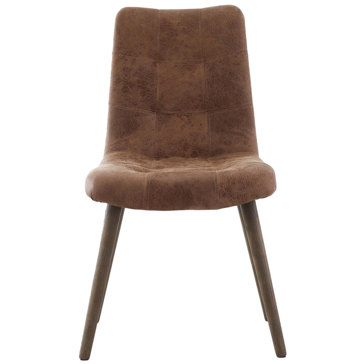 Keiichi Winchcombe Dining Chair – Tan Leather