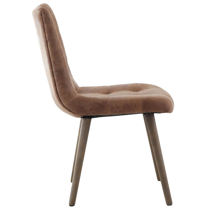 Keiichi Winchcombe Dining Chair – Tan Leather