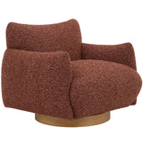 Keiichi Batsford Swivel Chair – Mulberry Boucle
