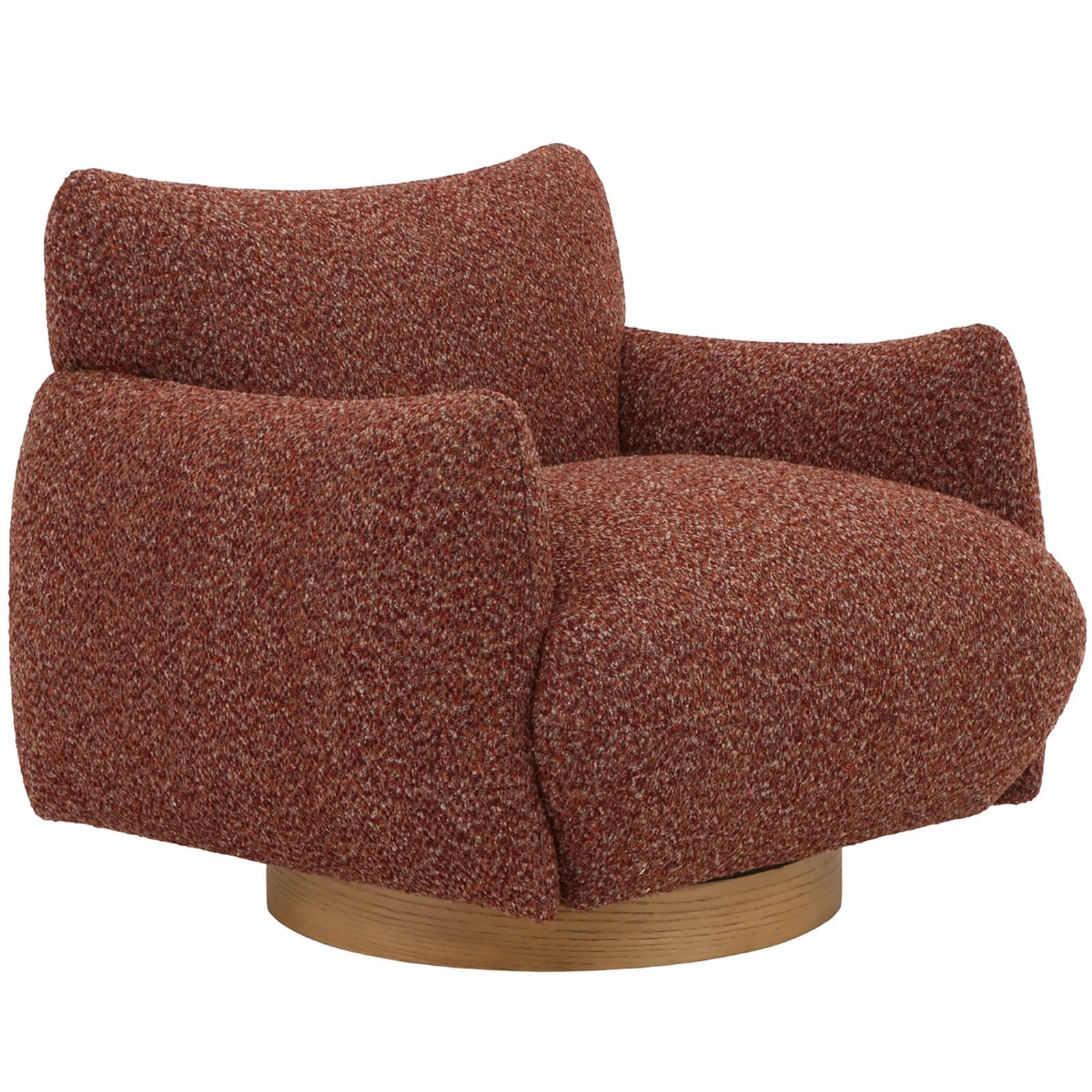 Keiichi Batsford Swivel Chair – Mulberry Boucle