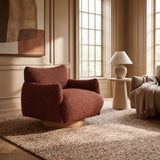 Keiichi Batsford Swivel Chair – Mulberry Boucle