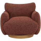 Keiichi Batsford Swivel Chair – Mulberry Boucle