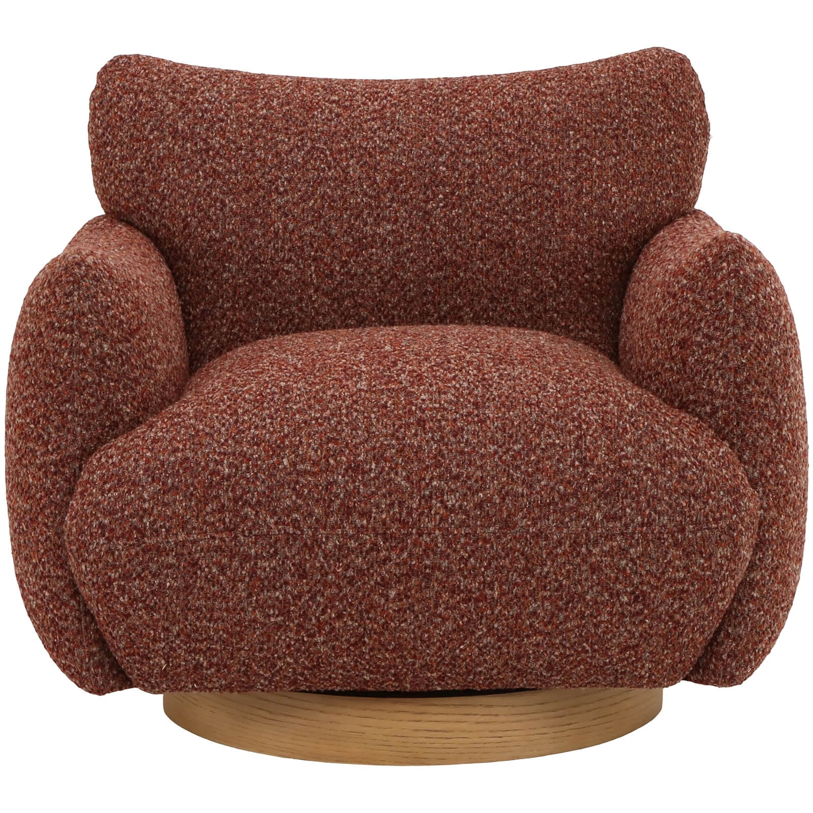 Keiichi Batsford Swivel Chair – Mulberry Boucle