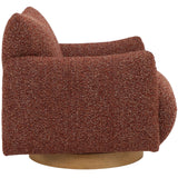 Keiichi Batsford Swivel Chair – Mulberry Boucle
