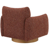 Keiichi Batsford Swivel Chair – Mulberry Boucle