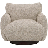 Keiichi Batsford Swivel Chair – Soft Truffle Boucle