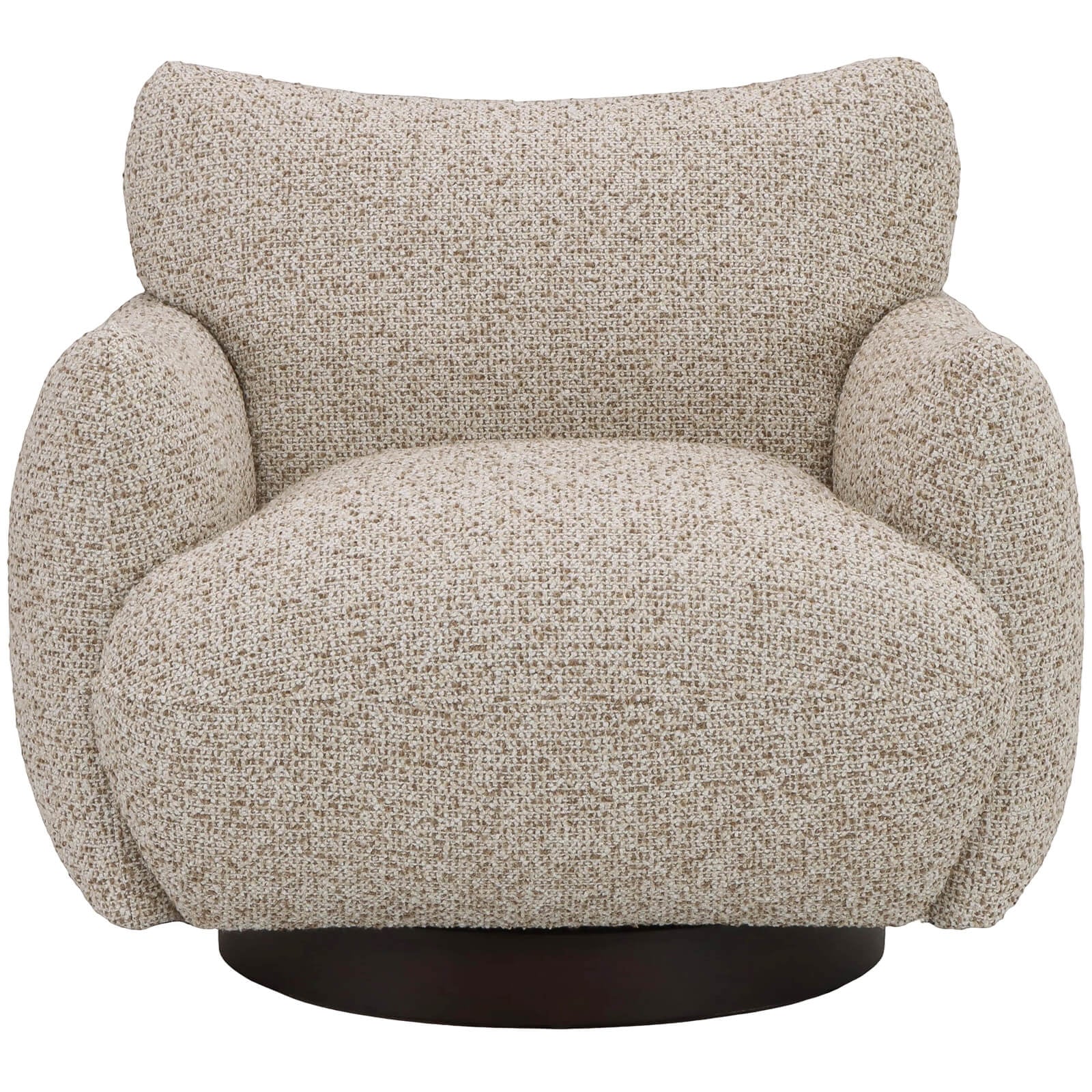 Keiichi Batsford Swivel Chair – Soft Truffle Boucle