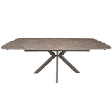 Keiichi Cote Extending Dining Table – Latte Stone Ceramic – 140-200cm