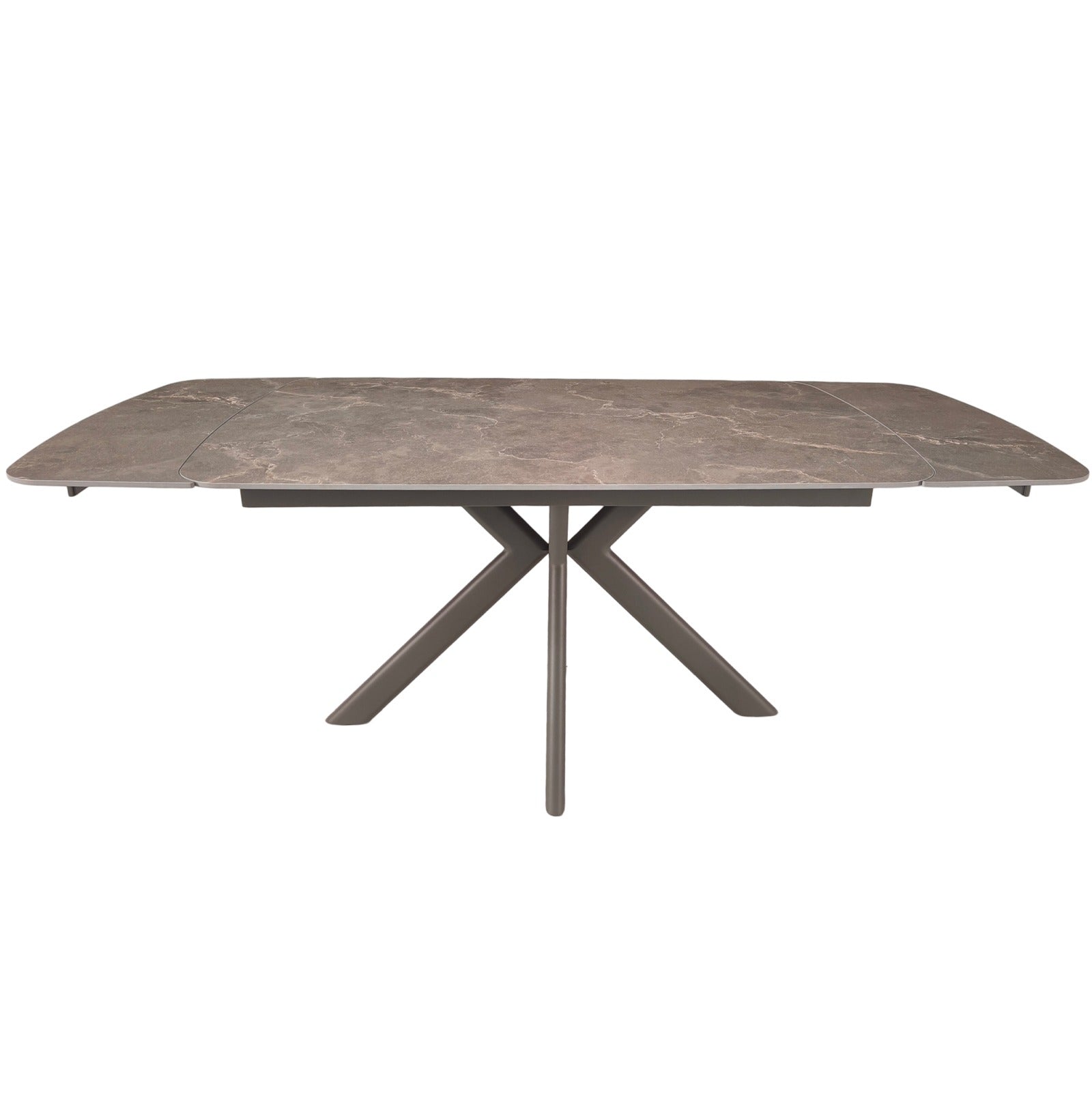 Keiichi Cote Extending Dining Table – Latte Stone Ceramic – 140-200cm