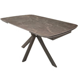 Keiichi Cote Extending Dining Table – Latte Stone Ceramic – 140-200cm