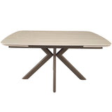 Keiichi Cote Extending Dining Table – Travertine Ceramic – 140-200cm