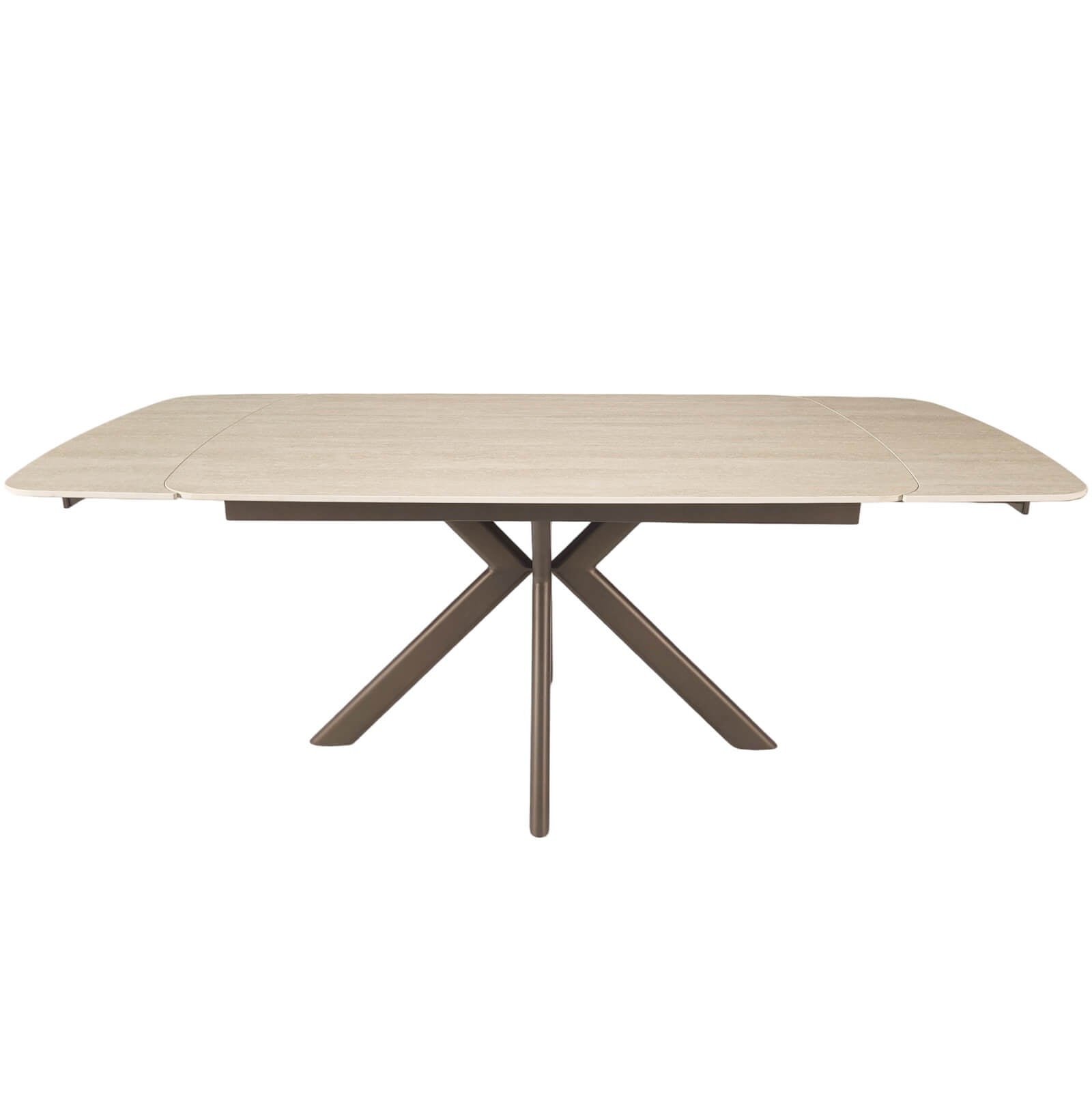 Keiichi Cote Extending Dining Table – Travertine Ceramic – 140-200cm