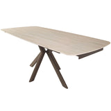 Keiichi Cote Extending Dining Table – Travertine Ceramic – 140-200cm